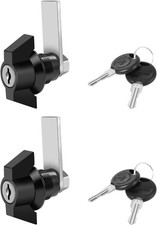 Toolbox Lock with Keys, Zinc Alloy Keyed Alike, Hook Cam Tubular Lock Set, 5/8
