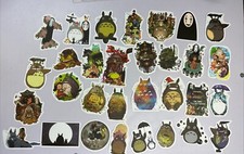 30 Totoro Stickers Anime Studio Ghibli Sticker Cuts Kawaii Anime