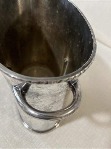 Pottery Barn Silver Plate Wine Cooler Champagne Bucket 8”H - Picture 5 of 10