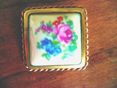 Broche Ancienne émaux De Limoges Signée - État Général Bon, Cuivre Et Alliage