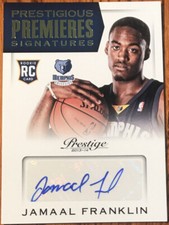 2013-14 Prestige Prestigious Premieres Signatures Jamaal Franklin #19