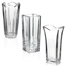 Bormioli Rocco Clear Heavy Glass Flower Vase Home Decor Wedding Gift Elegant New