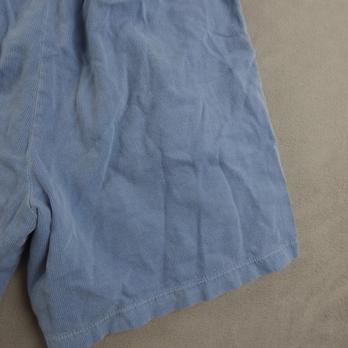 Wek Woman Shorts M Blue Cotton 6.0 In Inseam Corduroy High Rise Pullon Pockets - Picture 17 of 19