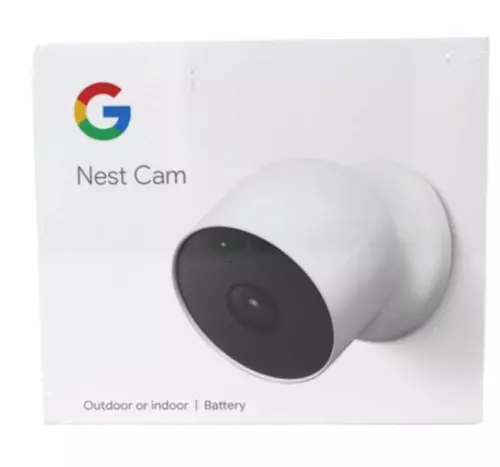 Google Nest Cam Indoor Outdoor Surveillance Camera Snow Pack of 1 Battery