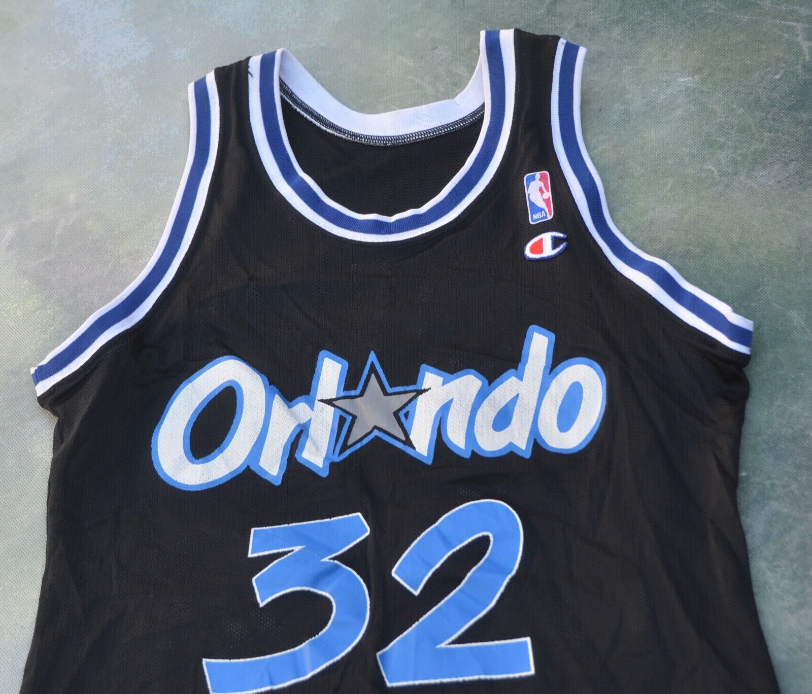 NBA ORLANDO MAGIC BASKETBALL SHIRT/SHORTS CHAMPION #32 SHAQUILLE O'NEAL