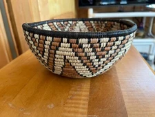 Multi-Colored Woven Bowl made in The Gambia c. 2012