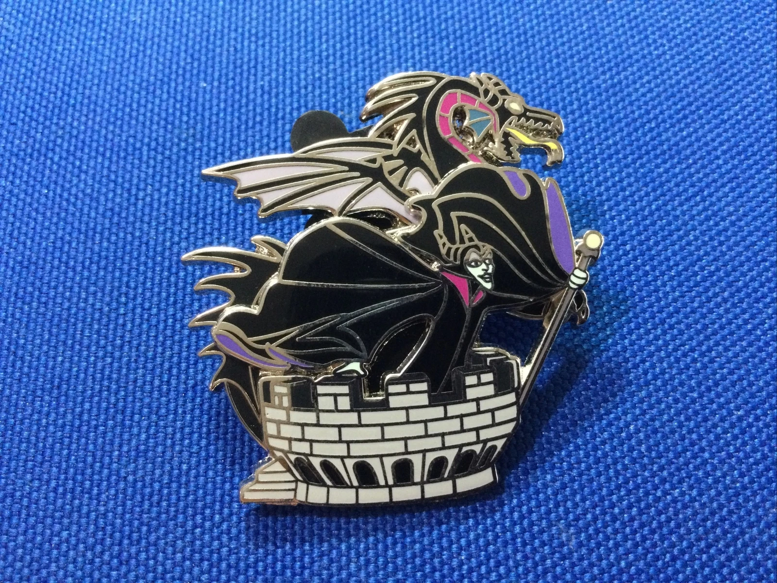 Disney Pin - WDW - Maleficent And Dragon On Tower Castle Turrets Sleeping Beauty