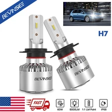 Bevinsee H7 LED Headlight Bulbs For Ford Escape 05-07 High Beam Light White CSP