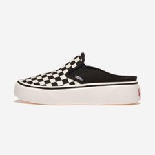 Vans SLIP ON ML HOVER Unisex  Fashion Shoes Sneakers V98 MULE HOVER 	BLK/WHT/CHK