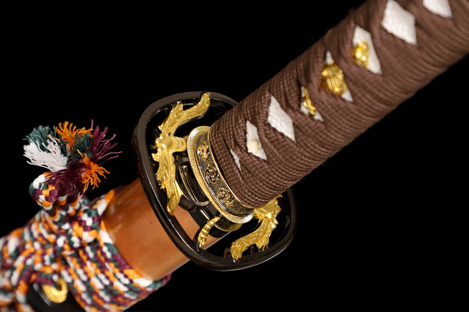 Espada Katana Samurai Japonesa Templada Arcilla de Acero T10 Afilada Full Tang Foto 3 de 4