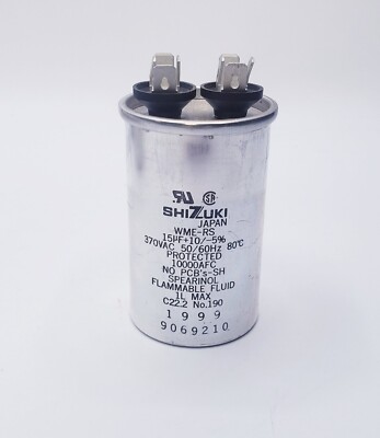 SHIZUKI 15 Micro Farad Capacitor 370VAC Tested | eBay