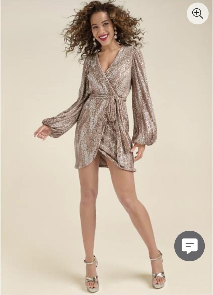 slim fit dress slacks Celia Sequin Wrap Midi Dress (Wine) | Love Cherish main image 1