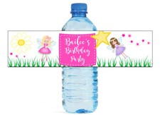 100 Fairy Kids Birthday Party Events Water Bottle Labels