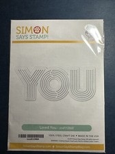 NEW Simon Says Stamp-LINED YOU Die - Detail  Shadow Dies - approx 5" x 2"