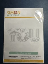 NEW! Simon Says Stamp-LINED YOU Die - Detail & Shadow Dies - approx 5" x 2"