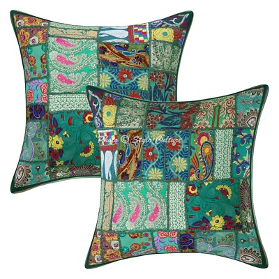 Vintage Handwoven Pillow Cases Floor Ethnic Home Sofa Art Car Boho Cushion Cover