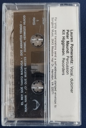 LADINO "JEWELS OF THE SEPHARDIM" LAUREN POMERANTZ AUDIO  CASSETTE - Picture 2 of 8