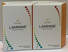 2 bottles LifePharm Laminine - 30 capsules each bottle -- Expiration : 2026 
