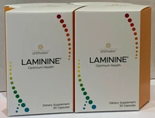 2 bottles LifePharm Laminine - (30 capsules each bottle) -- Expiration : (2026)