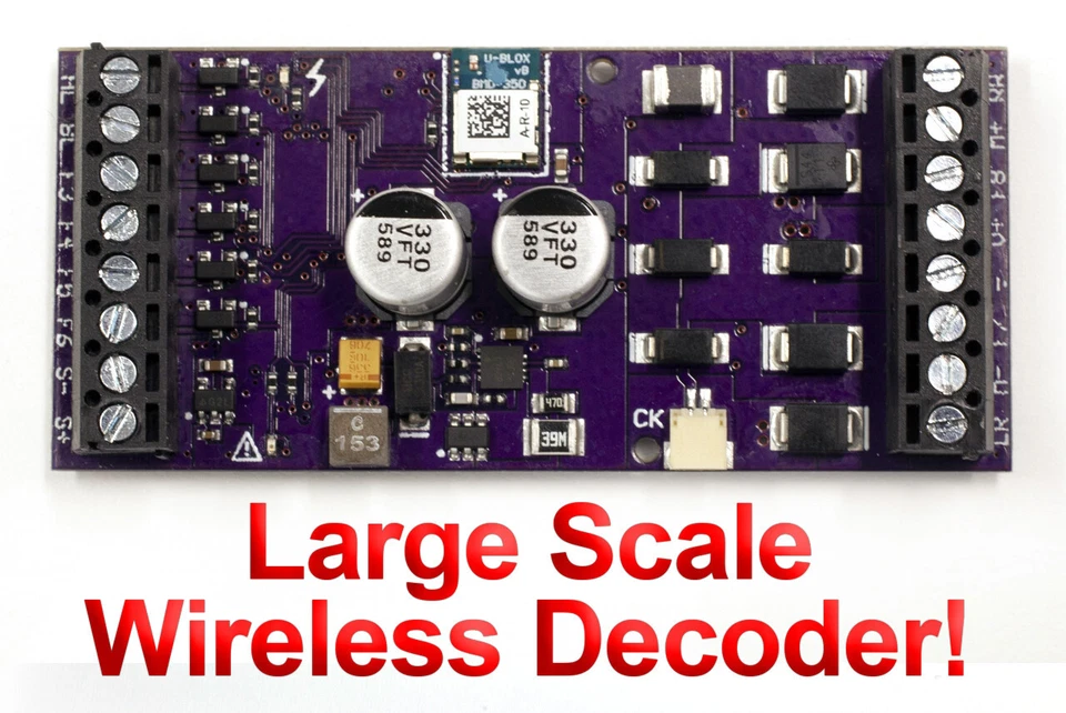 SoundTraxx 884609 BLU4408 Blunami Wireless Large Scale Steam 2 Sound DCC Decoder - Image 3 of 4