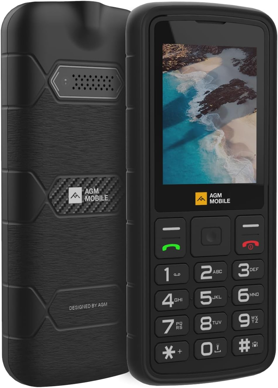 M9 Rugged Basic Cell Phone, 4G Feature Phone, Simple Mobile 