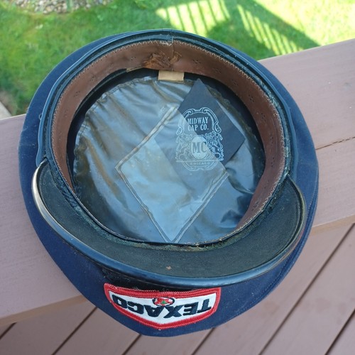 ORIGINAL 70's Vintage Texaco Service Station Attendant Hat Cap Size 7 1/4 - Picture 7 of 7