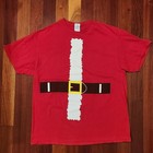 Delta Pro Weight 100% Cotton Sant Claus Suit Christmas Holiday Red Shirt XL