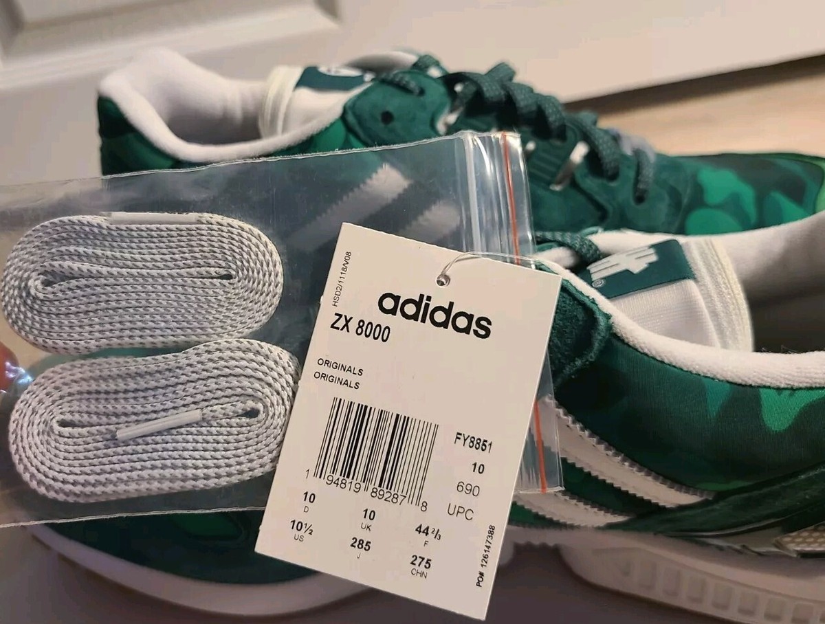 20-21シーズン　エムバペ Adidas ZX 8000 x BAPE x Undefeated Green Camo 2020, US Men