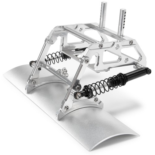 CNC Alloy Snow Shovel Plow Blade for Axial SCX10 / ll TRX4 1/10 RC Car - Picture 6 of 9