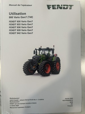 Fendt 930-942 French Manuals Fendt One