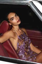 NEW Anthropologie Embroidered Halter Mini Dress Size 8