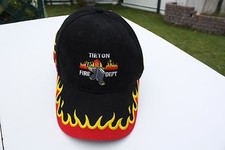 Ball Cap Hat - Tieton Fire Department - Washington Boots Helmet Flames (H1633)