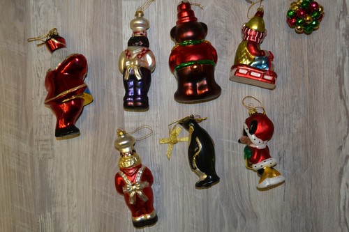 Vintage Blown Glass Christmas Ornaments Lot of 7 + 2 Balls - Picture 10 of 10