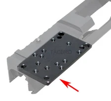 Steel Rear RMR Vortex Burris Red Dot Sight Universal Mount Plate Fit G17 G19 G26