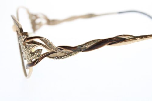 VTG Caviar Gold Eyeglasses Rhinestones Jewels Italy *VERY RARE! - Picture 4 of 10