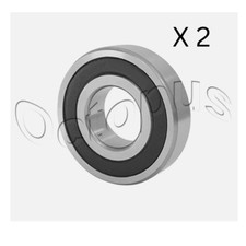 5207 2RS ABEC 1 Double-Row Angular Contact Ball Bearing 35x72x27mm QTY 2