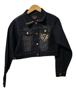 cropped denim jacket size 18