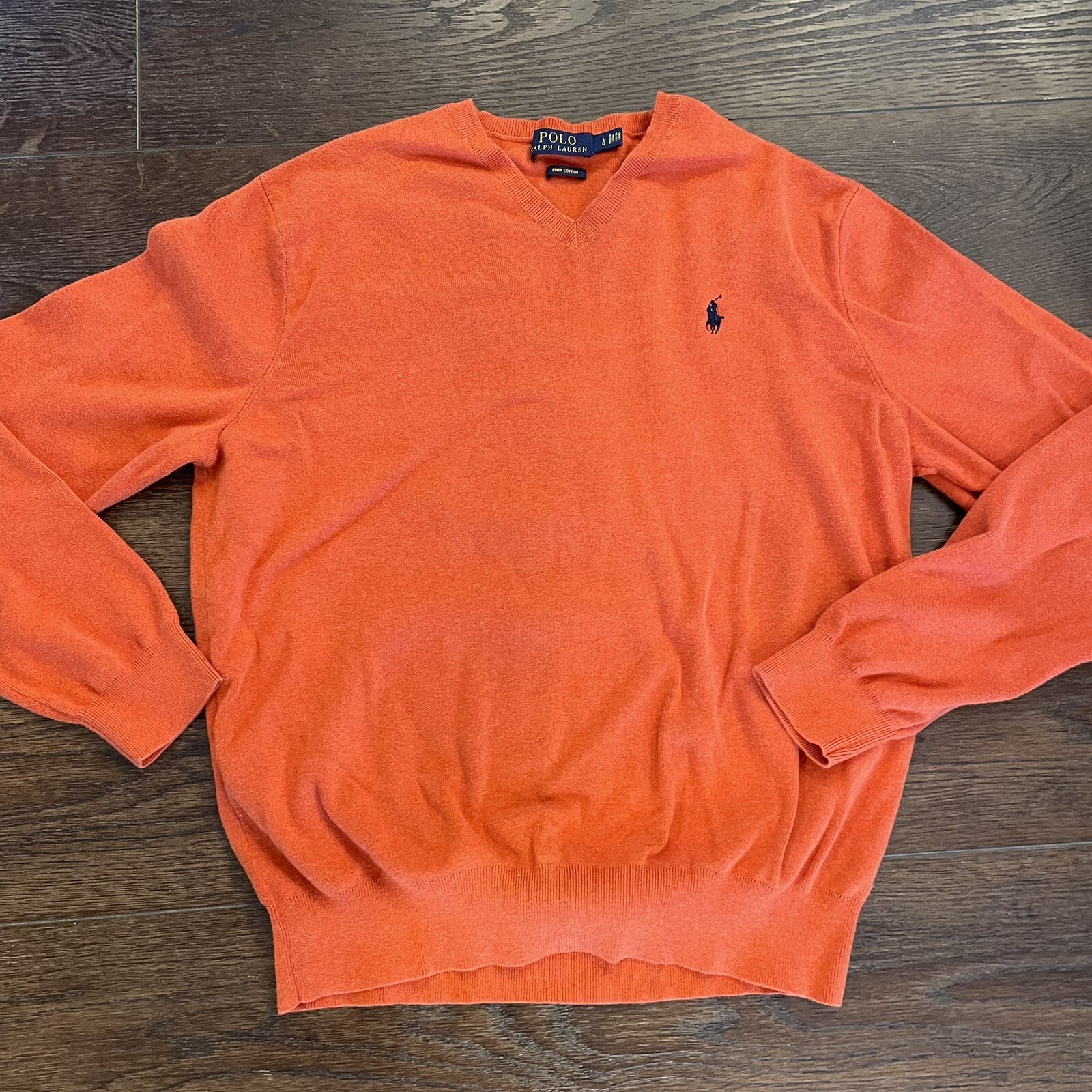 Polo Ralph Lauren Maglione Pullover Casual Scollo a V Pima Cotone