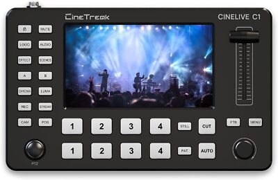 CineTreak CINELIVE C1 FHD 4-Channel Video Switcher Multi Format Recording Mixer