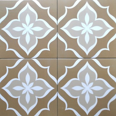 8X8 Flora Weathered Brown Porcelain Stoneware Tile Floor (Sold by the piece) 