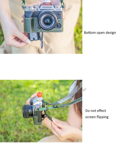 PU Leather Camera Bag Case Cover Base Belt Strap For Fuji X-S20 X-S10 XS20 XS10 - Picture 2 of 44