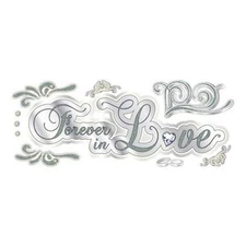 FOREVER IN LOVE Marriage Wedding Anniversary Jolee's Title Sticker