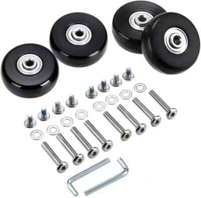 50 X 18Mm Set of 4 Luggage Suitcase Replacement Wheels