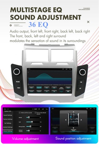 7'' Android 12 Car Stereo Radio GPS 2+32GB For Toyota Yaris 2005-2012 Carplay - Picture 11 of 24