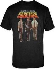 Official Beastie Boys Sabotage Mens Black T Shirt Beastie Boys Classic Tee