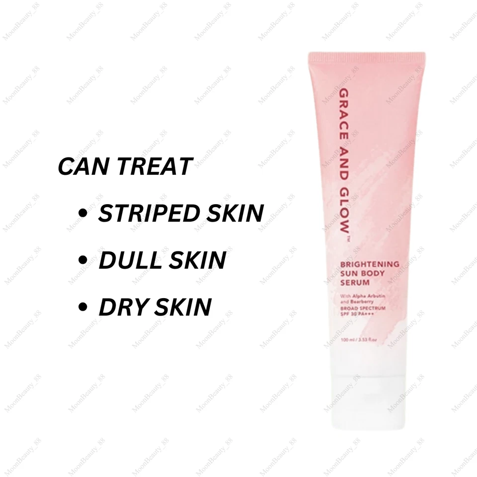 2 sueros corporales Grace & Glow iluminadores para sol arbutina y arándano para piel radiante Foto 2 de 4