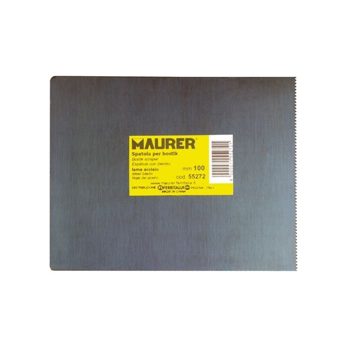 Spatola Dentata lama Blu misura 120 mm Maurer cf. 6 Pz