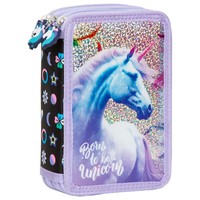 Einhorn 3 Fach Federtasche GefüLlt FedermäPpchen Federmappe Unicorn