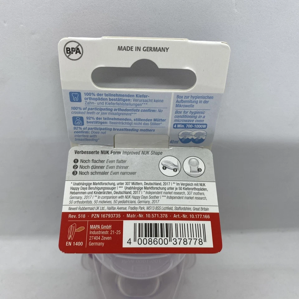 Nuk Signature Nigh Soother Silicone 2 Pack Glow In Dark Pink 18 Months+ - image 4 of 4