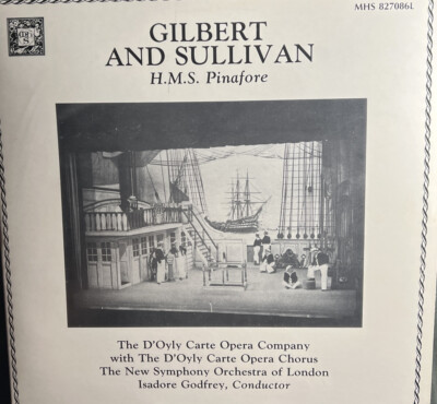 Gilbert and Sullivan HMS Pinafore NM vinyl record MHS 8270864 RARE 2 LP Operetta